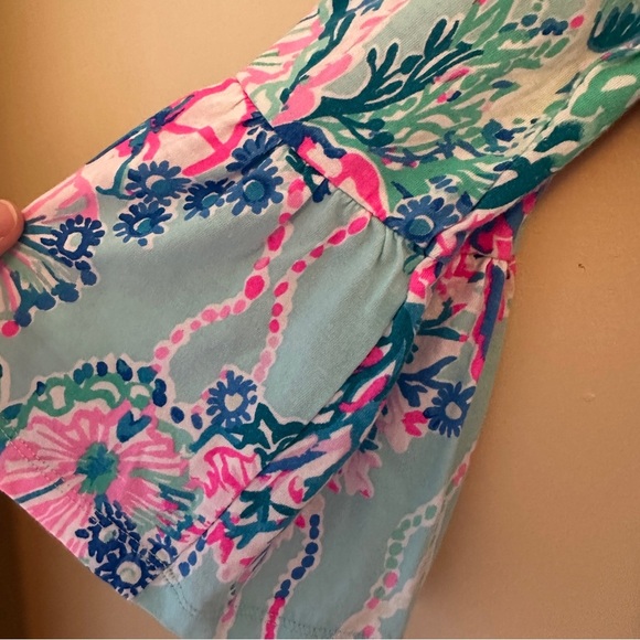 Lilly Pulitzer Tosha Bell Sleeve Top Beach You To It Size S - Picture 4 of 6